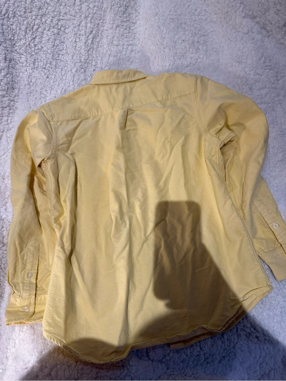 Polo by Ralph Lauren Pale Yellow Button-Down Oxford Shirt